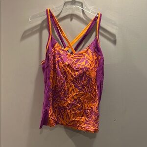 Athleta Purple and Orange Tank Top